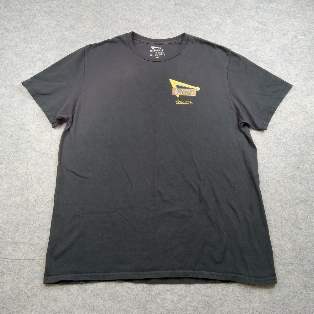 In-N-Out Burger‎ Shirt Mens XL Black Arizona Cars Graphic Tee Fast Food